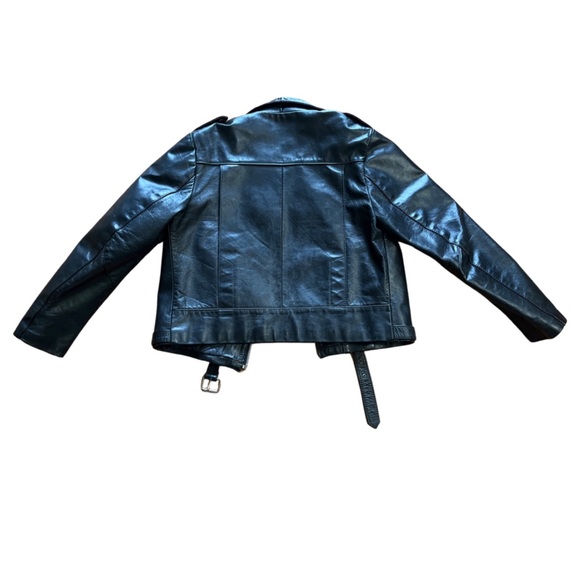 Genuine LeatherJacketMen’sLargeBlack.